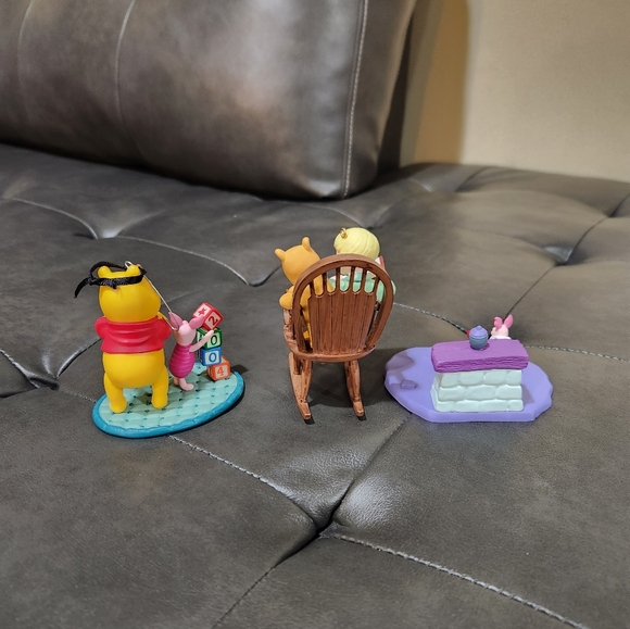 3 Vintage Winnie-the-Pooh Christmas Ornaments - Picture 2 of 8